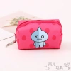 Korean version of Instagram cartoon girl coin purse, cute portable student loose change, canvas small bag, zipper bag details Picture